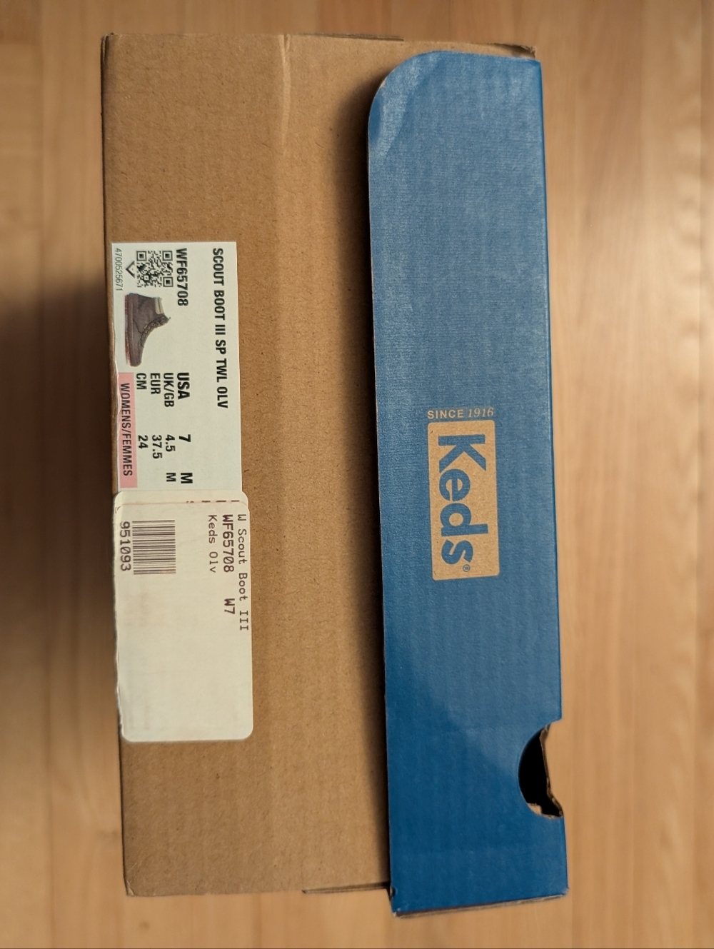 NIB Keds Scout Boot III Water-Resistant Twill – Olive – Size 7 - Picture 6 of 9